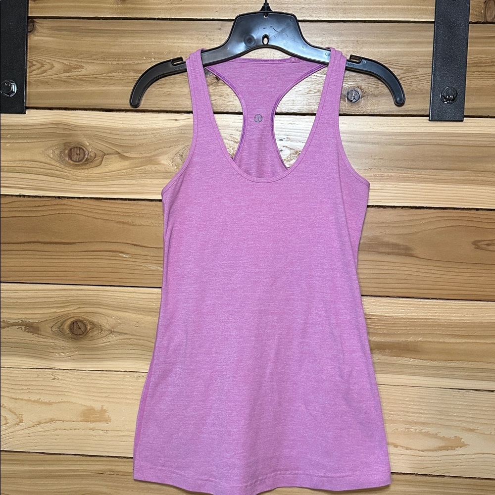 Lululemon pink racerback tank top, size 4